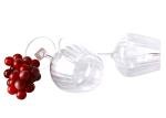 Food Grade Lead Free Vertical Stripes Crystal Wine Glasses 590ml Red Wine Glass