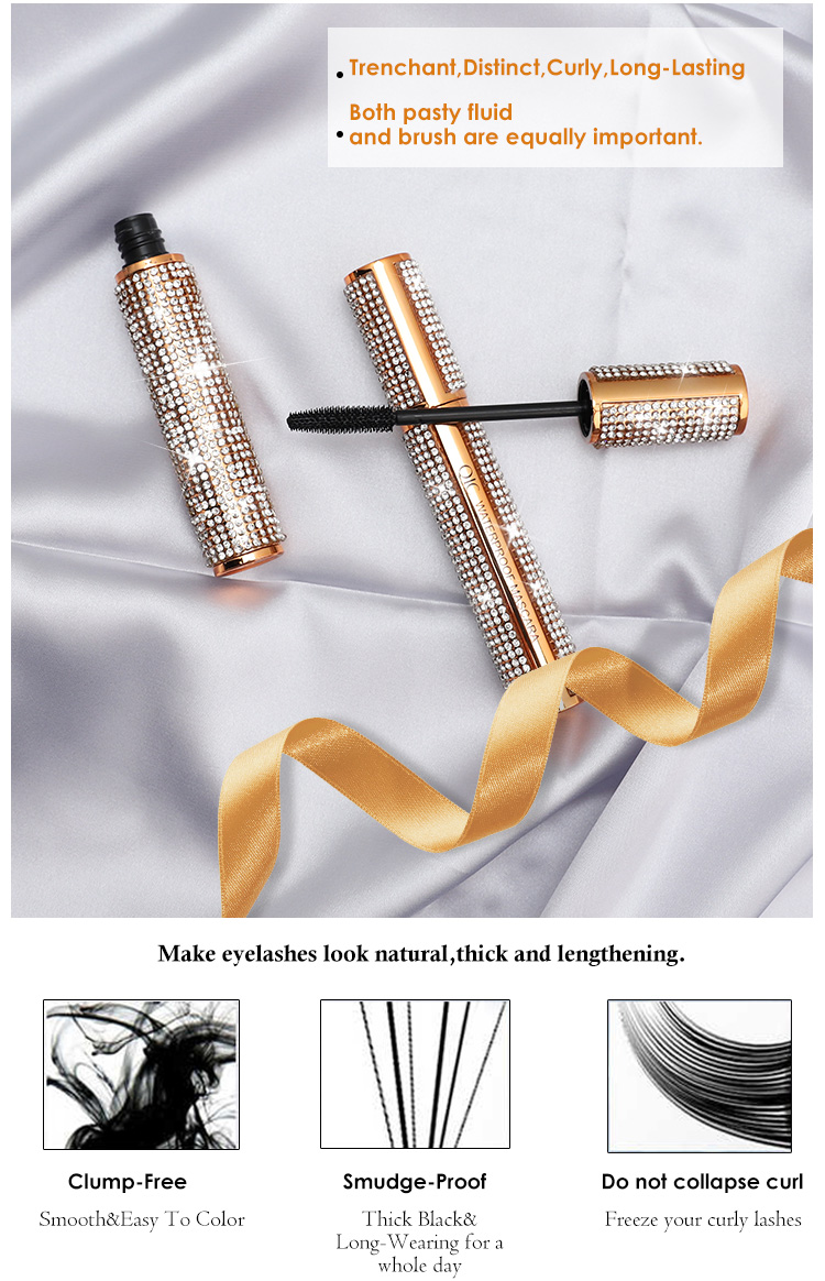 Diamond Eye Lash Mascara 4d Fiber Waterproof Rimel Maskara Eyelash Makeup Cosmetic Curling Lengthening Cilios Maquiagem