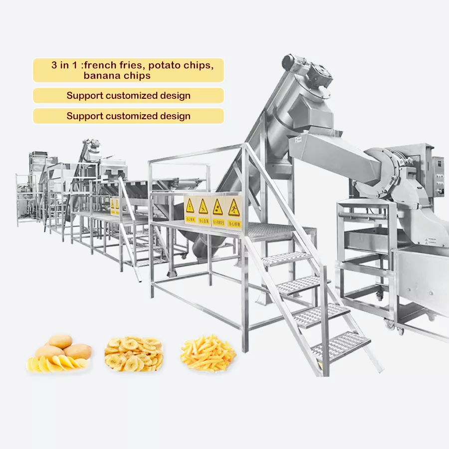 Electronic French Fries Manufacturing Machine Food Industry Potato Chips Deep Fryer Machine