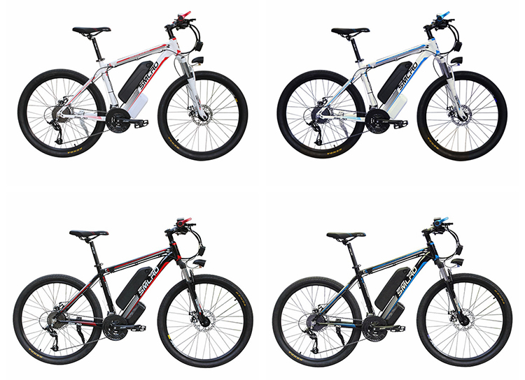48V 350W Electric Snow Bike , Electric Mountain Bike Mtb Aluminum Alloy Frame