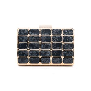 China Black Acrylic Square Nob Gold Handbag Frames For Memorial Day wholesale