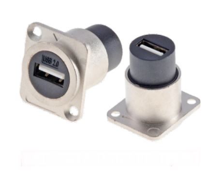 USB 2.0 Zinc Alloy Round Data Connector for Dustproof Audio Data Transfer Solution