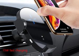 China ABS Black QI 15W Automatic Clamping Car Mount wholesale