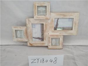 China Washed White Wooden 5x7 Inch Solid Wood Photo Frame wholesale