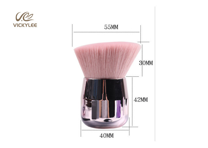 Portable Pink Color 4×7.4CM Angled Blush Brush