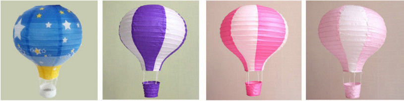 Hot Air Balltoon Paper Lanterns, Shopping Arcade Celebrations, Birthday Parties, Kindergarten Hanging Ornaments