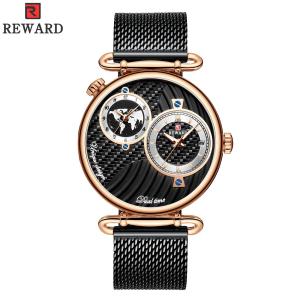 China Chinese Two Movement Stainless Steel Caseback Watch , Mens Waterproof Watches Alloy Case wholesale