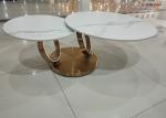 High Temperature Baking 55cm Stainless Steel Marble Coffee Table