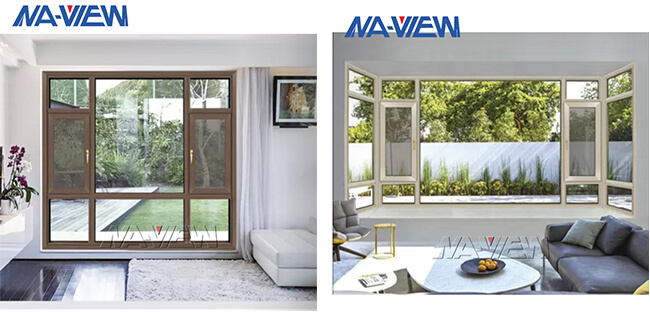 Australia Residential Aluminum Double Glaze Glass Casement Glazed Windows With Mosquito Net