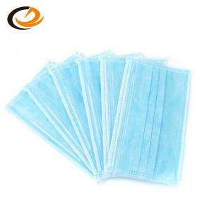 China Blue Disposable Earloop Face Mask , Highly Breathable Non Woven Fabric Face Mask wholesale