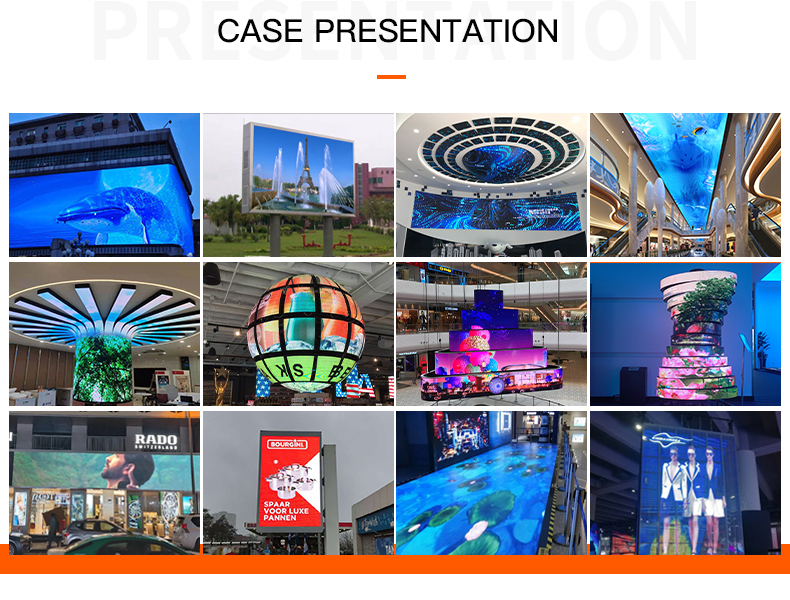 SMD Full Color Indoor Customized Flexible LED Panel Column Cylinder Soft LED Screen P1.875 P2 P2.5 P3 Curved LED Display