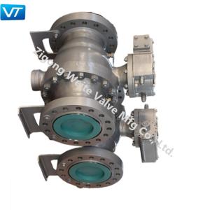 China 10 Inch 600LB Trunnion Mounted Ball Valve BS5351 Carbon Steel wholesale