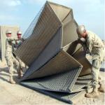 Square Hesco Barrier Wall Galvanized Iron Wire Military Sand Barrier
