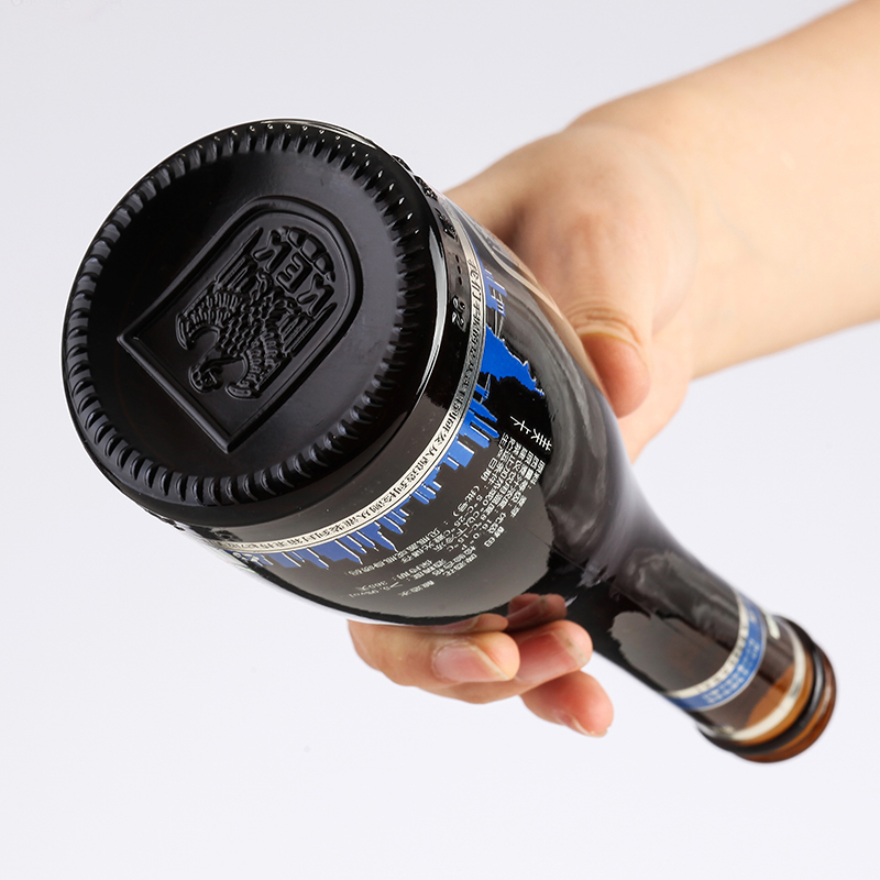 Acceptable Customer's Logo Glass Beer Bottles 250Ml 330Ml 500Ml 640Ml With Crown Cap