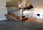 Side Mount Stainless Steel Glass Railing Systems With 10mm / 12mm Tempered Glass