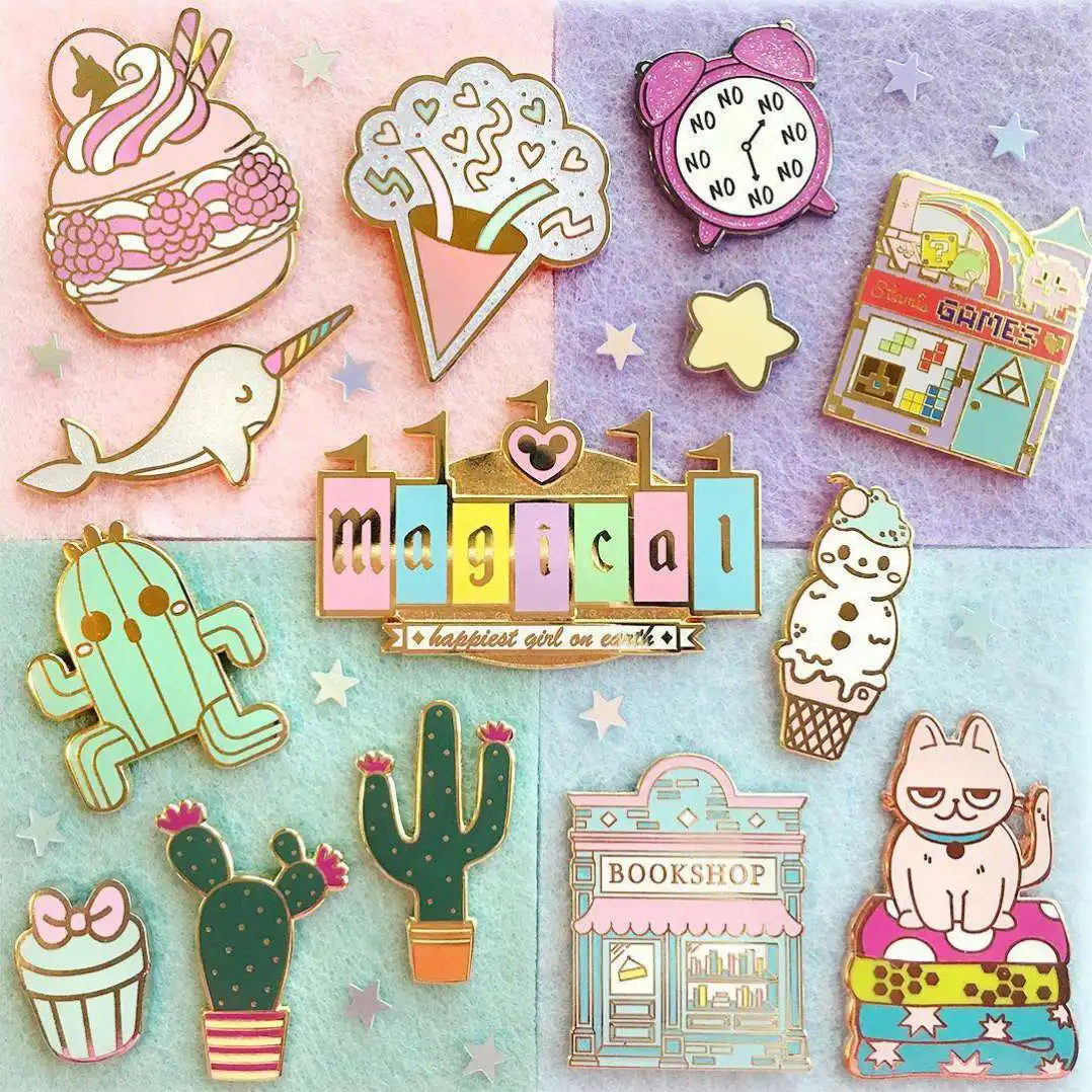Custom Logo Hard Enamel Lapel Pin Badge Personalised Metal Pin Badges