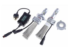 China 4000lm Motorcycle LED Car Headlights 5S H4 , Led Auto Headlights Auto Red Copper Belt wholesale