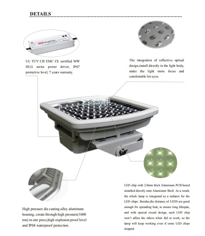 C-Tick Explosion Proof Led Lights Atex 11600lm Emergency Led Light