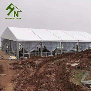 China White Waterproof Frame Tent A Shape Tent With Glass Wall wholesale