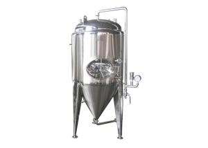 China 1000L Top Side Conical Beer Fermenter Stainless Steel with Cooling Jackets wholesale