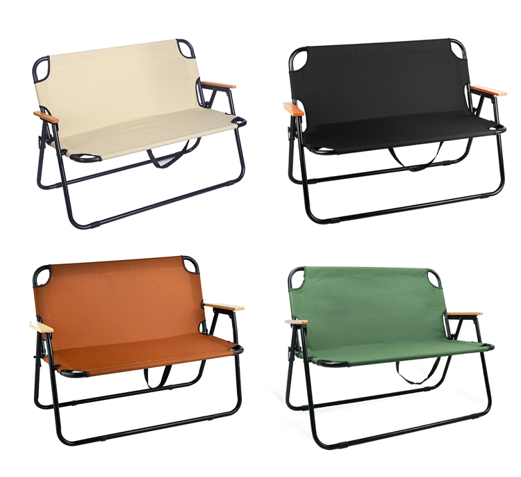 Lightweight 2 Person Portable Collapsible Beach Chair for Camping and Hunting