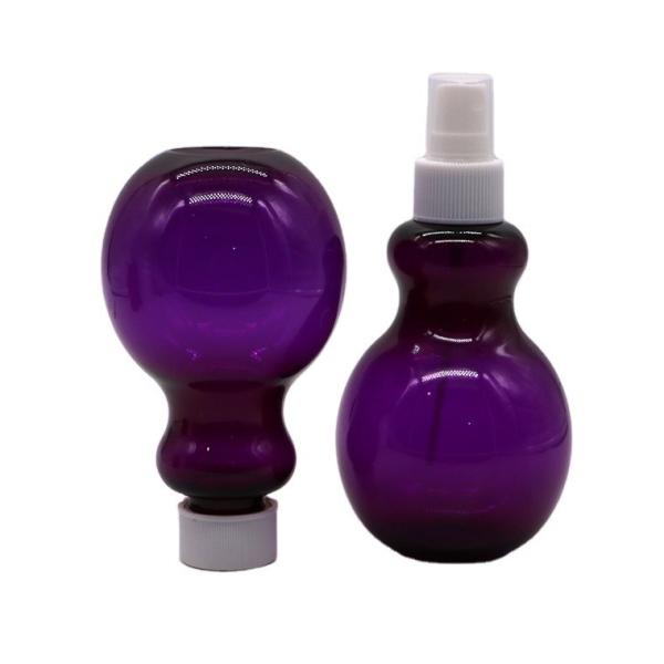 225ml PET Customized Color Pear Shaped Spray Bottle for Cosmetic Packaging
