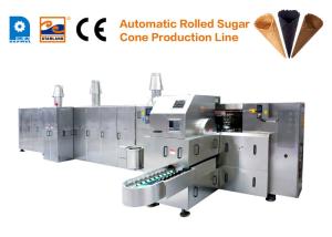China Automatic Sugar 1800H Cone Ice Cream Machine Stainless Steel wholesale