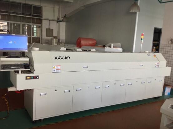 SMT Infrared Reflow Soldering Machine For LED Light Hot / Cool Air White Color