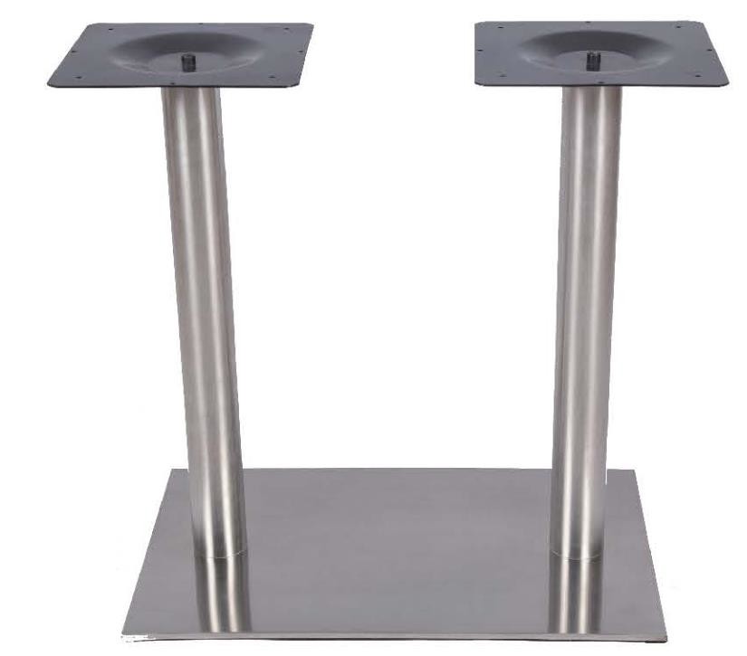 Bistro Table base Stainless Steel Brush finish Height 42'' Thickness 8mm Plate