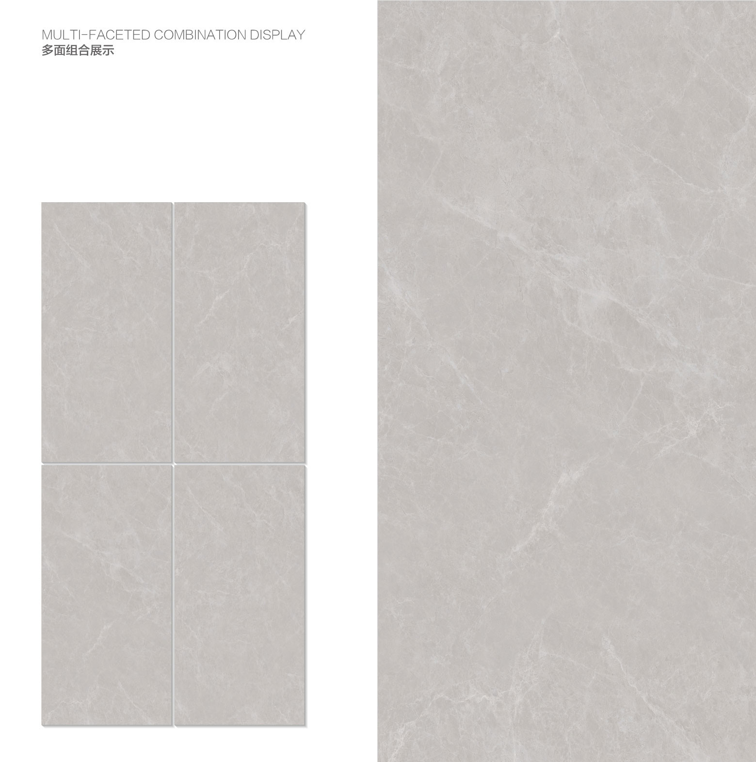 Gray Baby Face Glazed Vintage Porcelain Floor 120x60cm Tiles For Bathroom And Dining Room