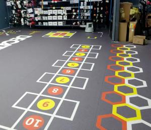 China Heavy Duty Gym Fitness Rubber Flooring Mat Durable SBR With Logo wholesale
