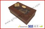 Clear Windows Chocolate Packaging Boxes , Special Cake Gift Box