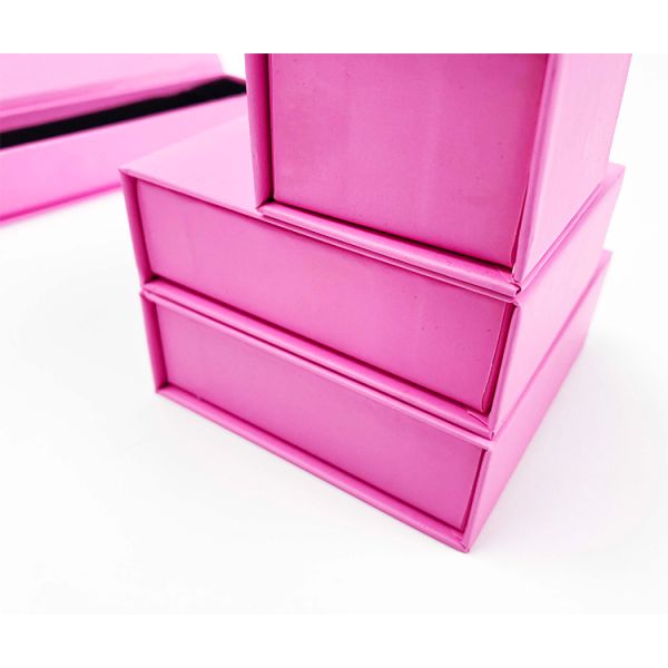 Custom Logo Printed Cardboard Jewelry Necklaces Ring Magnetic Closure Box For Gift Packaging