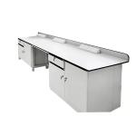 Chemical Laboratory Wall Bench School Steel Lab Bench Biological Wooden