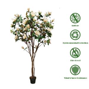 China 2.45m Fiberglass Artificial Magnolia Tree Architectural Landscaping wholesale