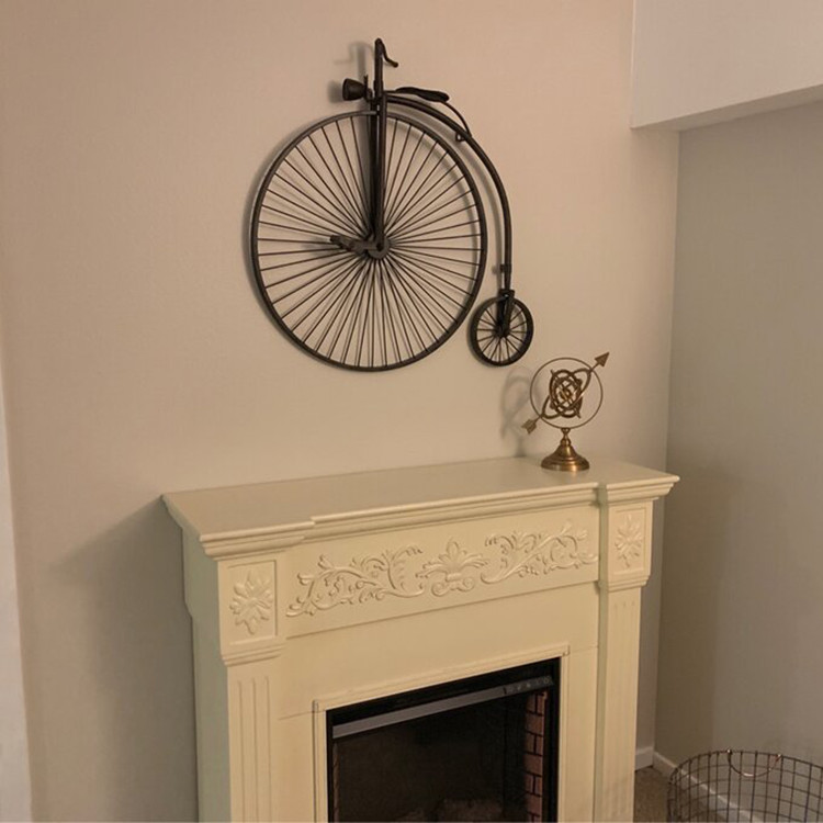 Bicycle Design Metal Wire Cast Iron Metal Wall Art Decor Retro 3D Iron Wall Decoration For Home