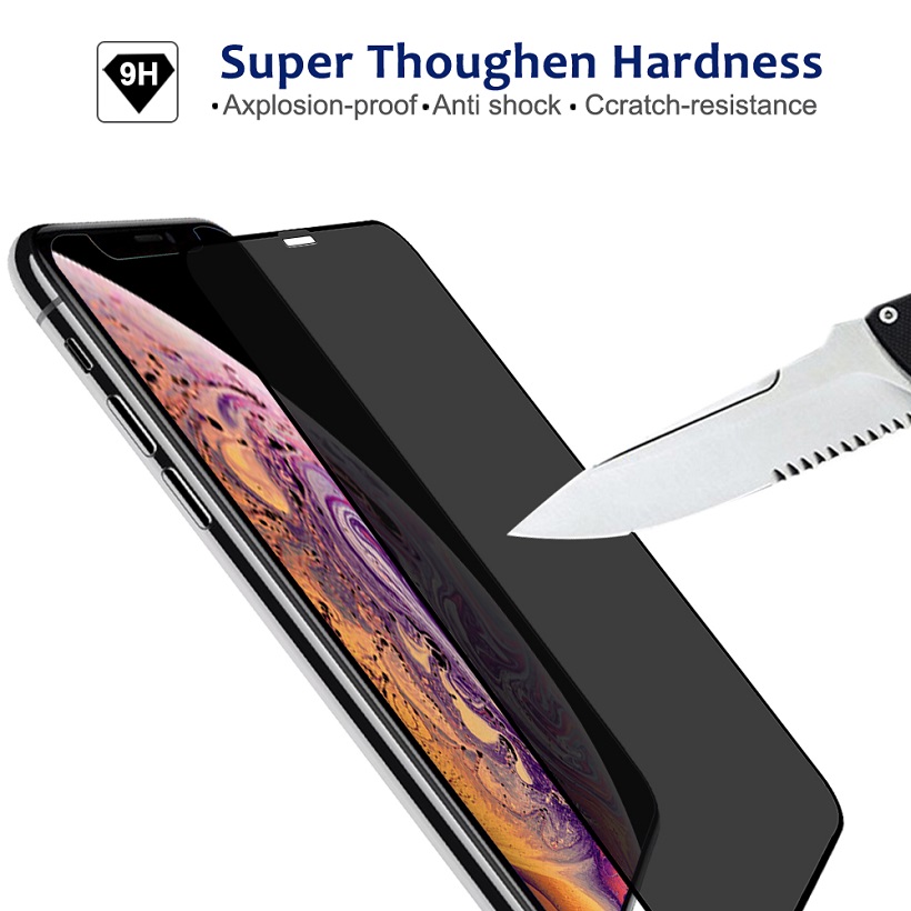 Mobile Phone Anti Spy Privacy Tempered Glass Screen Protector For Iphone 12 12 Pro Max