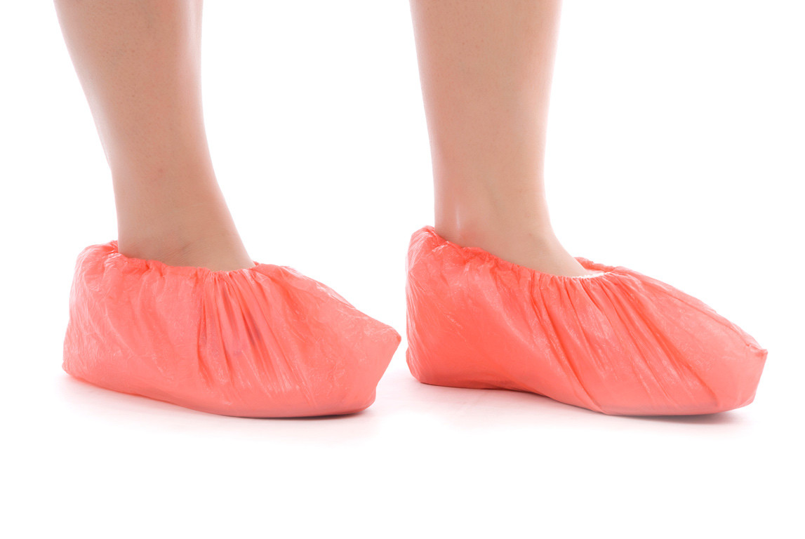 Waterproof Disposable CPE Shoe Covers Free Size