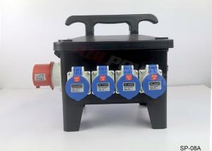 China Entertainment Black 8 Way Output 220V Power Distro Boxes wholesale