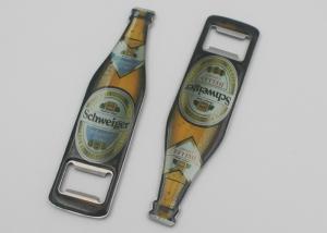 China Funny Wedding Stainless Steel Automatic Bottle Opener With Epoxy Logo wholesale