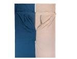 China Anti Dirty 100 Cotton Sleeping Bag Liner Machine Washable For Adults wholesale