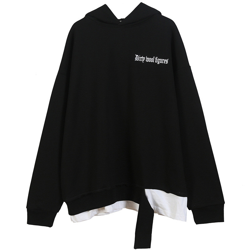S-XL Solid Color Pullover Ladies Oversized Hoodies
