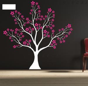 China Designer Personalised Star Tree Wall Flower Stickers G063 wholesale