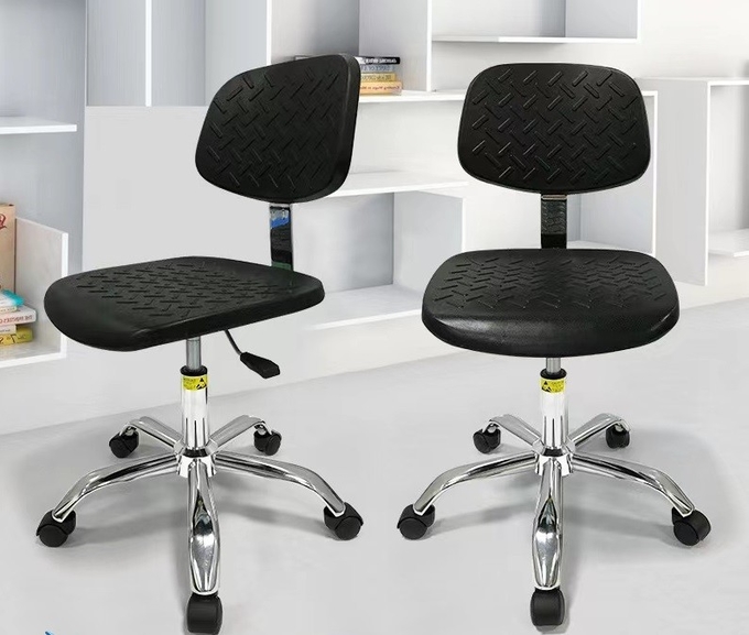 440*410mm ESD Saddle Swivel Chair Injection Molded Backrest Esd Stool Chair