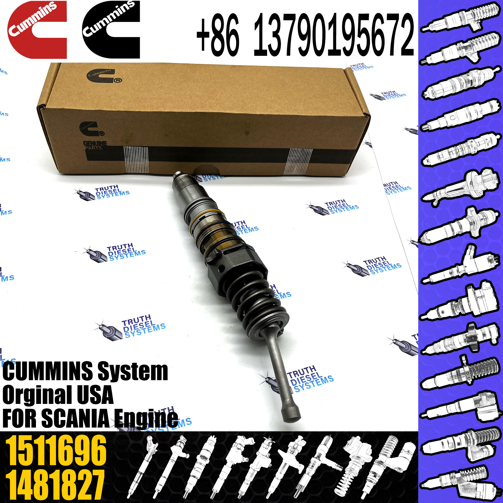 1846349 579258 1511696 1521977 570015 Factory Remanufactured Diesel Fuel Injector