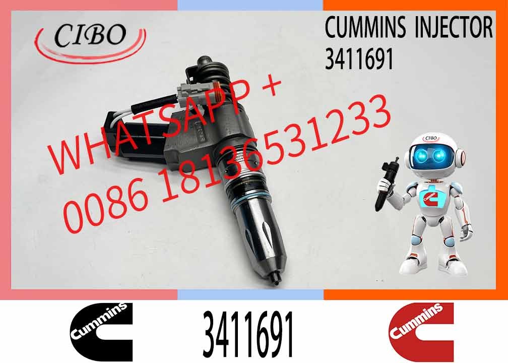 New High Quality Diesel Spare Parts Common Rail Fuel Injector 3411691 3411765 3087733 3095086 3411767 for CUMMINS QSN14 Engine
