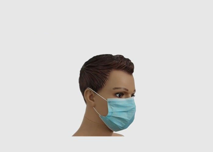 Personal Safety Earloop Medical Masks / Disposable Face Mask Liquid Proof