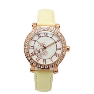 China White Dial Alloy Case Ladies Wrist Watches Round Face , Women's Fashion Watches wholesale