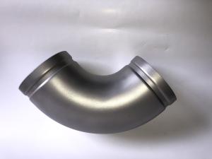 China Round Head Stainless Steel 45 Degree Elbow , Groove Lock Pipe Couplings wholesale