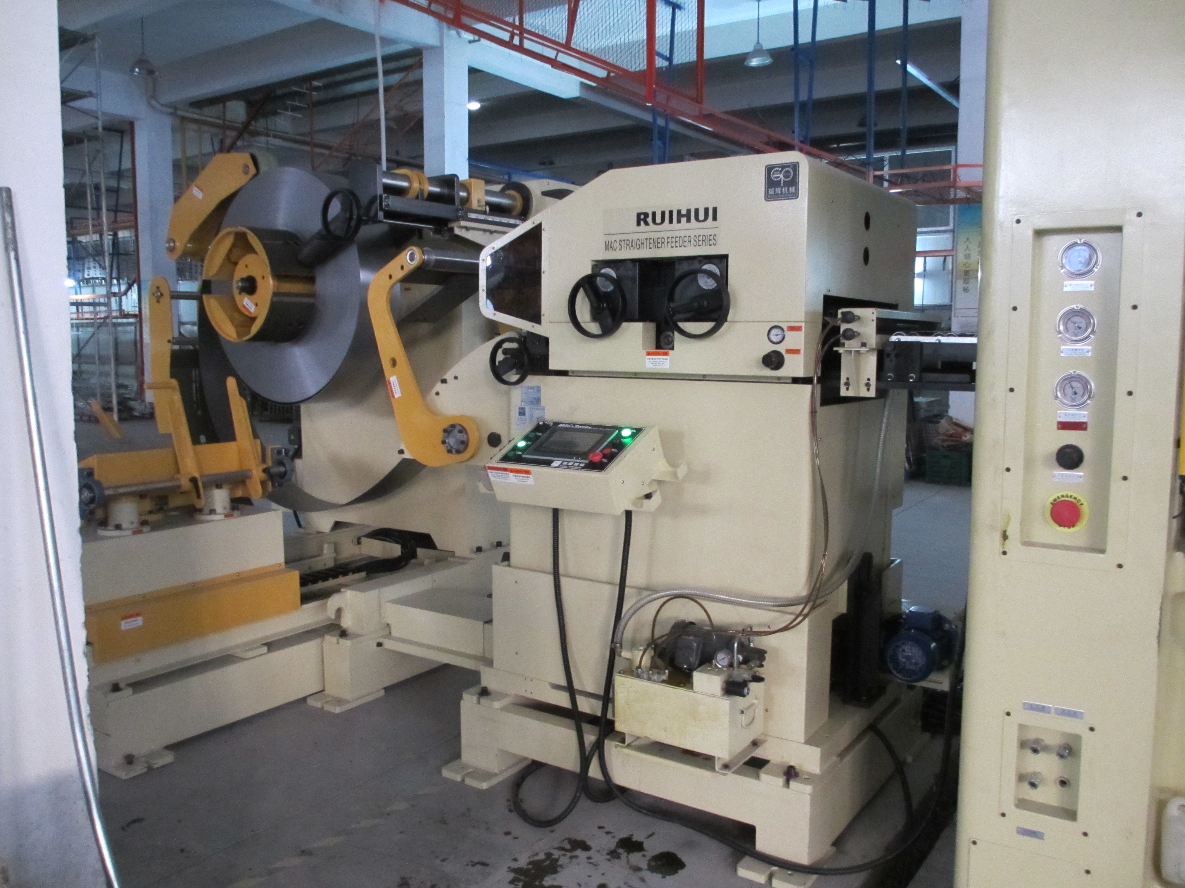 600mm Width AC4.4kw Steel Coil Straightening Machines